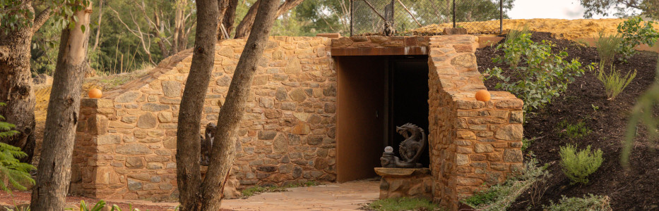 Medieval inspired property built into hillside ready for sale