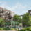 Car park transformed into social housing across connected buildings